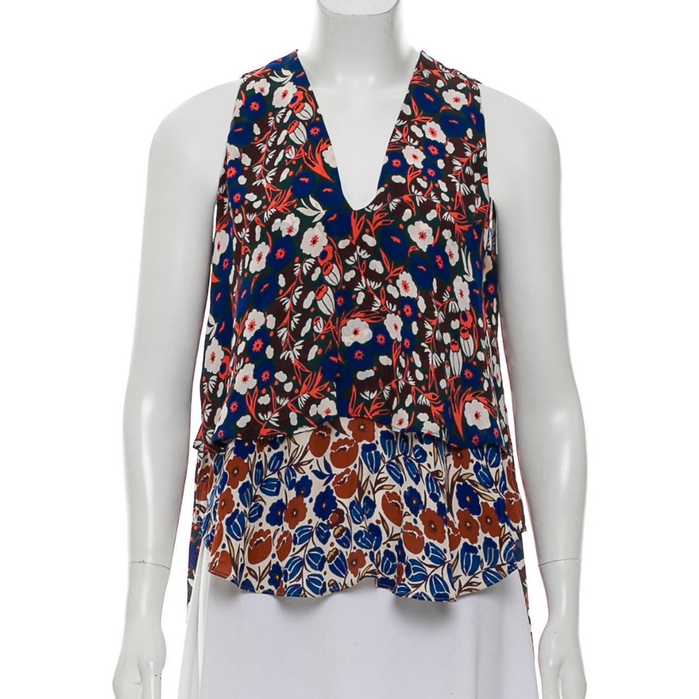 Derek Lam Crosby 10 Colorful Top